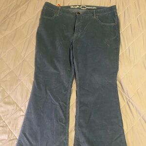 Wrangler ModCloth 18W Blue Corduroy 5 pocket bootleg pants New NWT